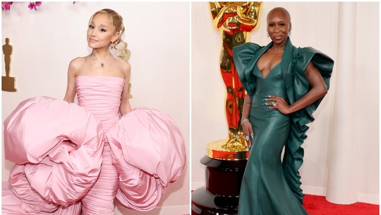 Oscar 2024: Ariana Grande e Cynthia Erivo combinam looks para divulgar 'Wicked'