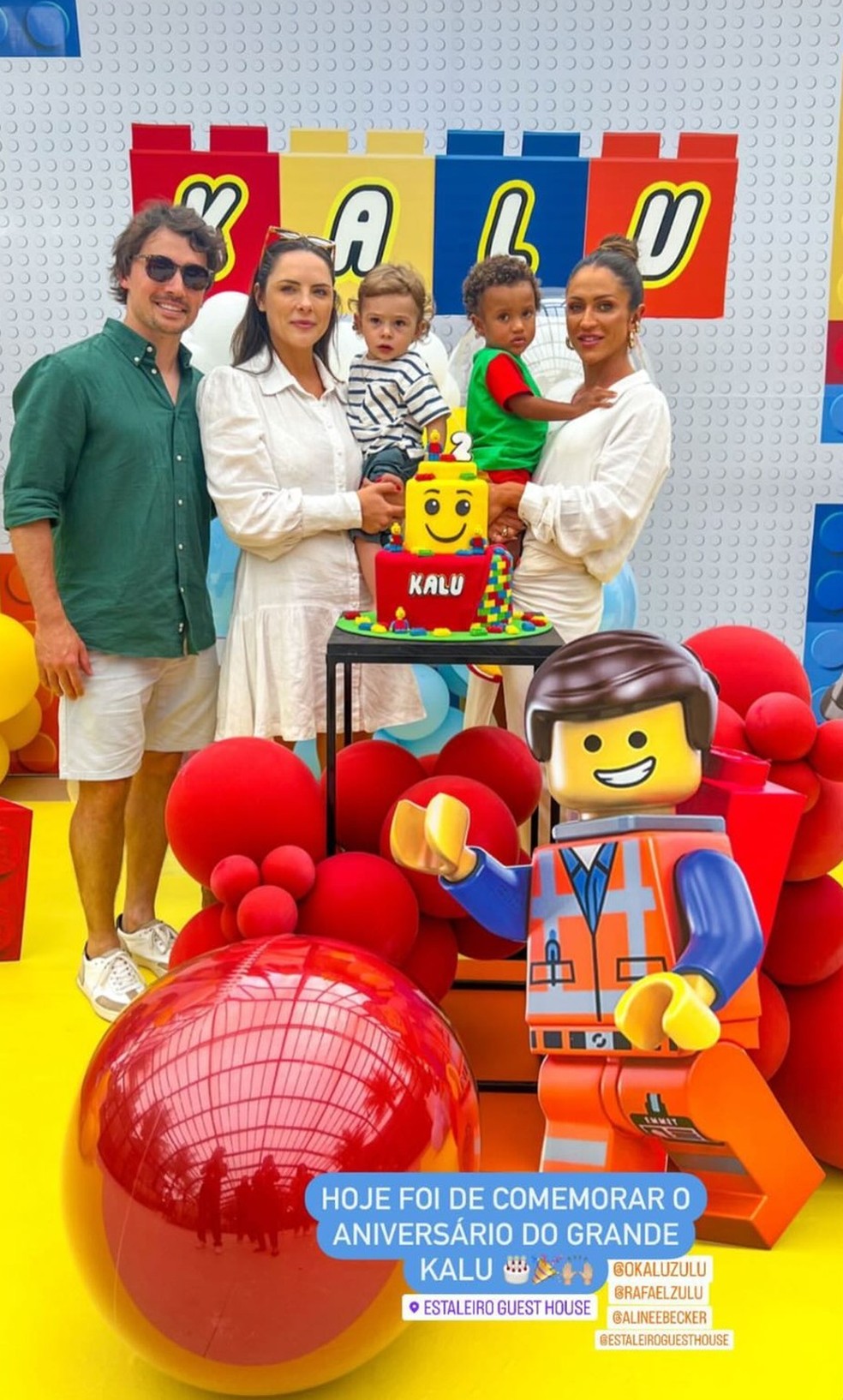Rafael Zulu e Aline Becker comemoram aniversário do filho um dia após