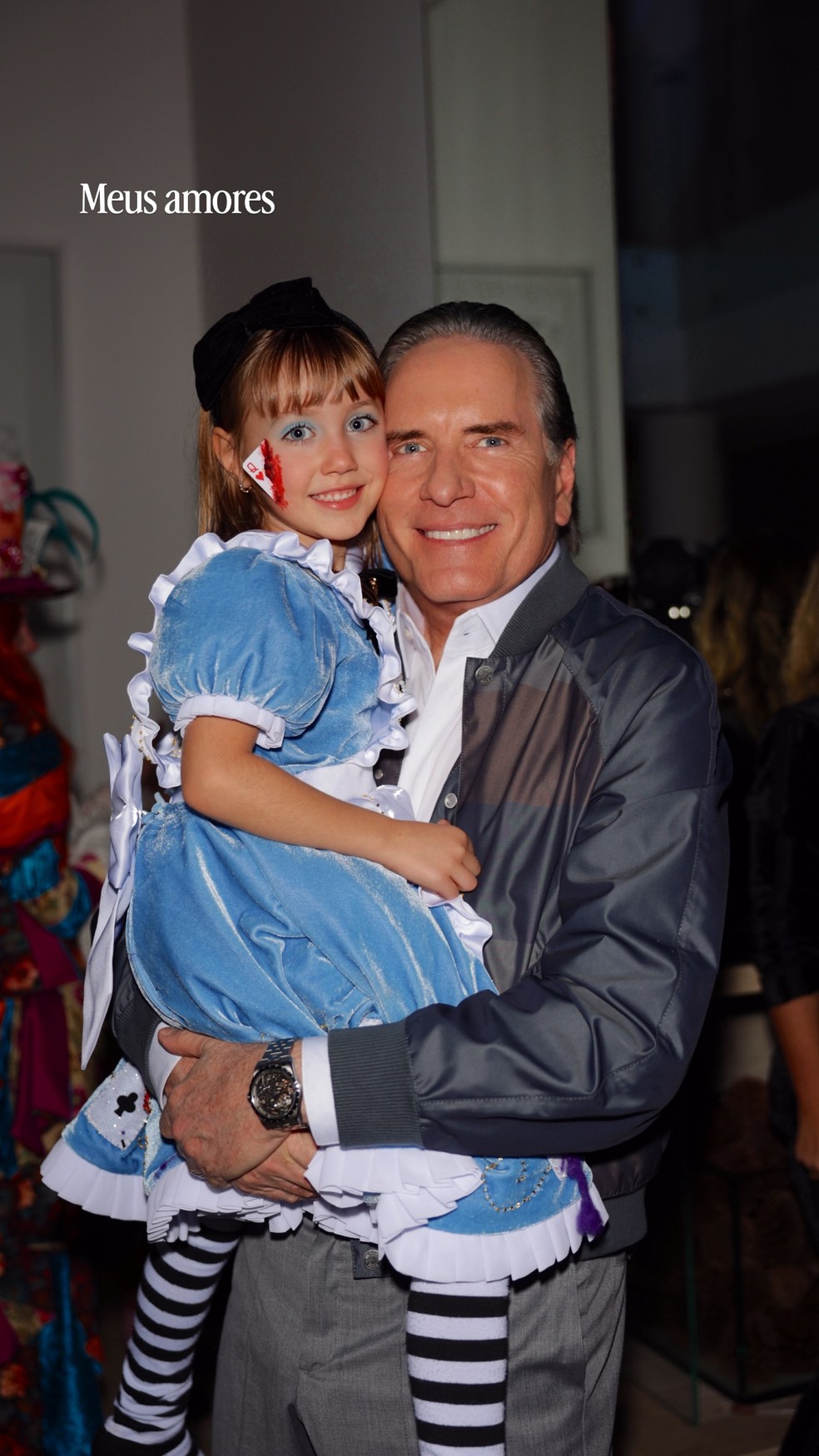 Roberto Justus e a filha Vicky — Foto: Reprodução | Instagram
