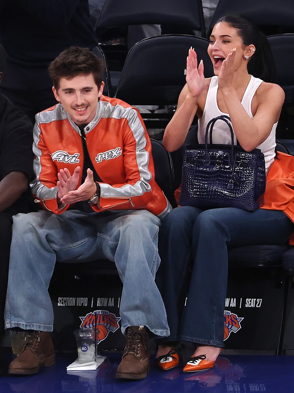 Timothée Chalamet e Kylie Jenner — Foto: Getty Images