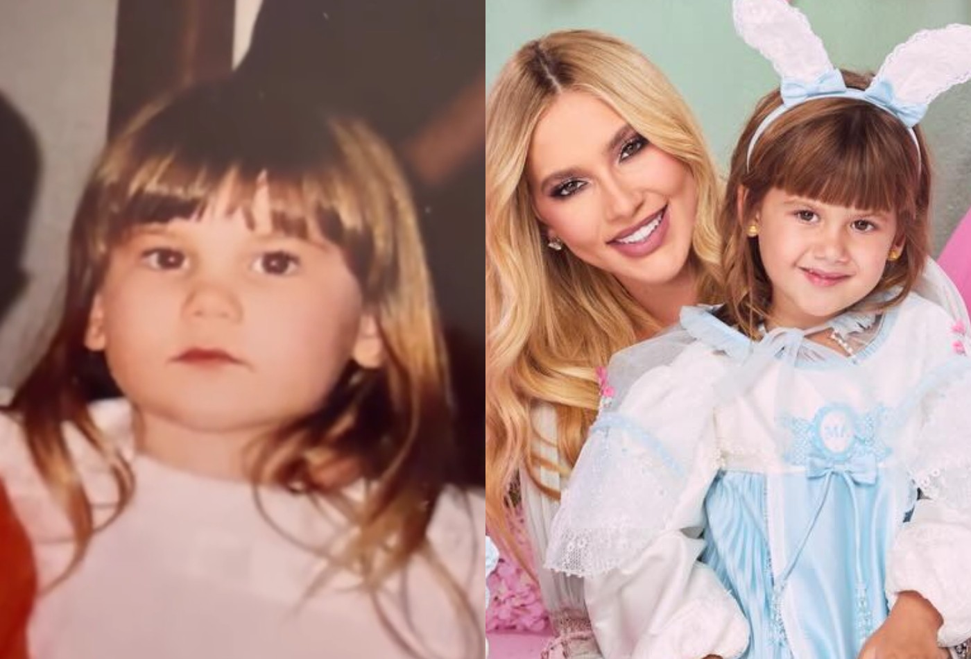 Margareth Serrão, mãe de Virginia Fonseca, resgata fotos da infância da filha e brinca com semelhança com neta: 