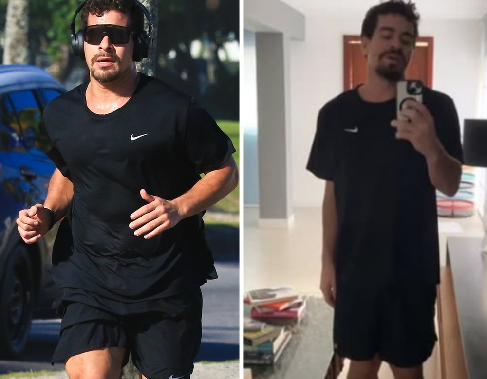 Thiago Martins recupera físico e volta a correr após seis meses: 'Feliz ...