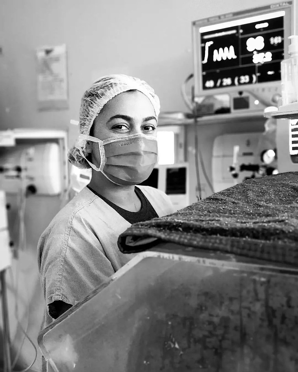 Beatriz Mesquita é colega de trabalho de Cezar, do BBB 23, em UTI Neonatal — Foto: Reprodução/Instagram