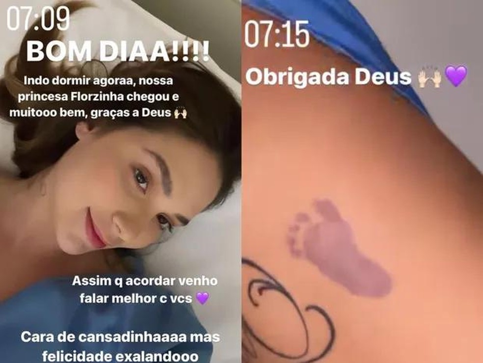 Virginia Fonseca anuncia nascimento de Maria Flor (Foto: Reprodução/Instagram) — Foto: Quem