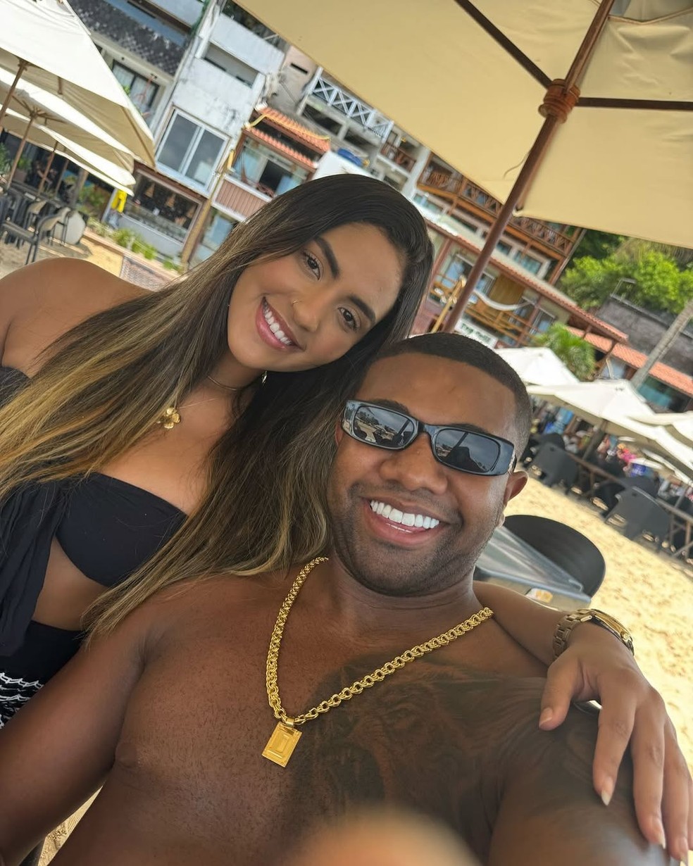 Davi Brito e Adriana Paula — Foto: Reprodução/Instagram