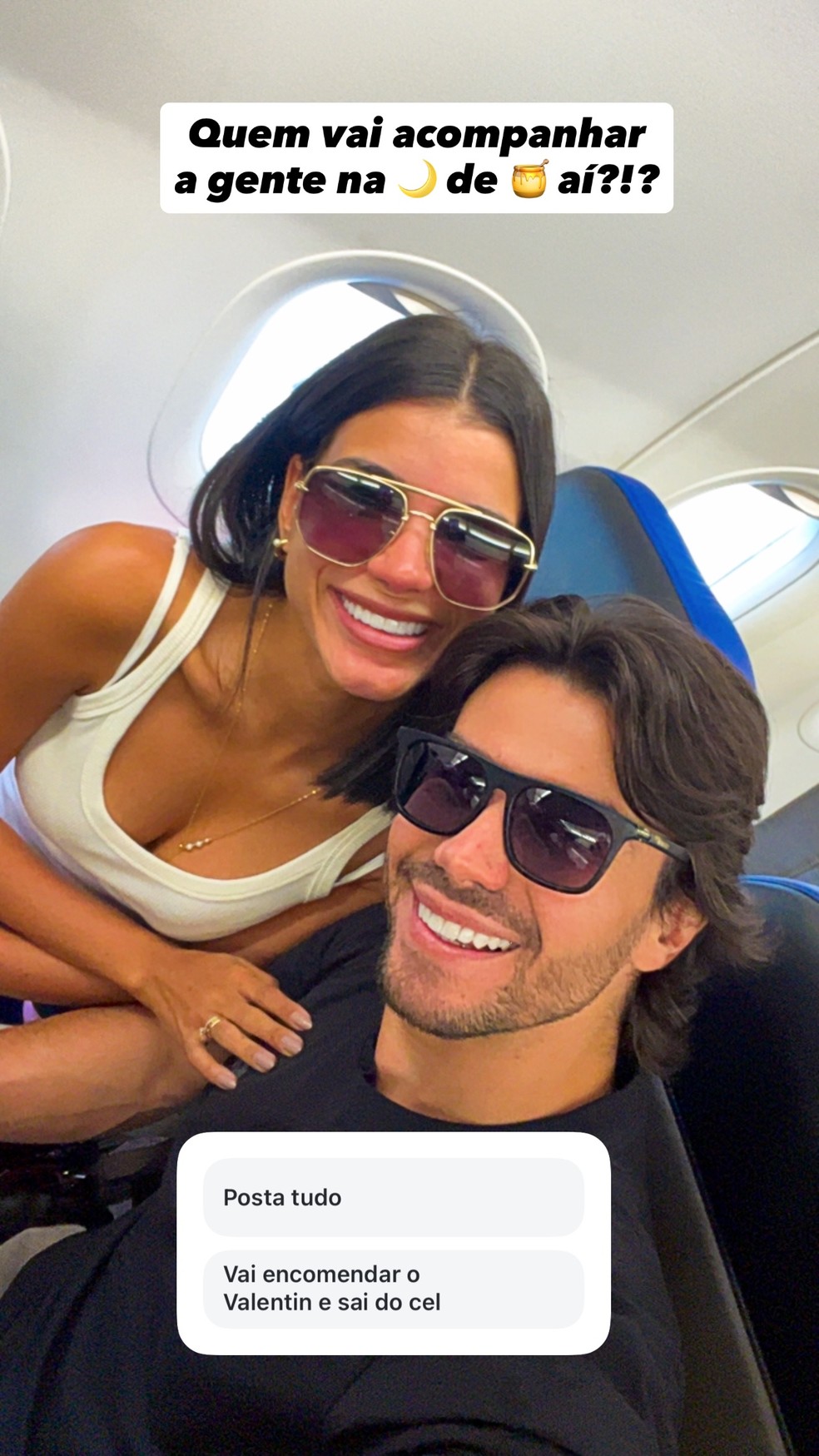 Mariano e Jakelyne Oliveira curtem lua de mel em Noronha — Foto: Reprodução/Instagram