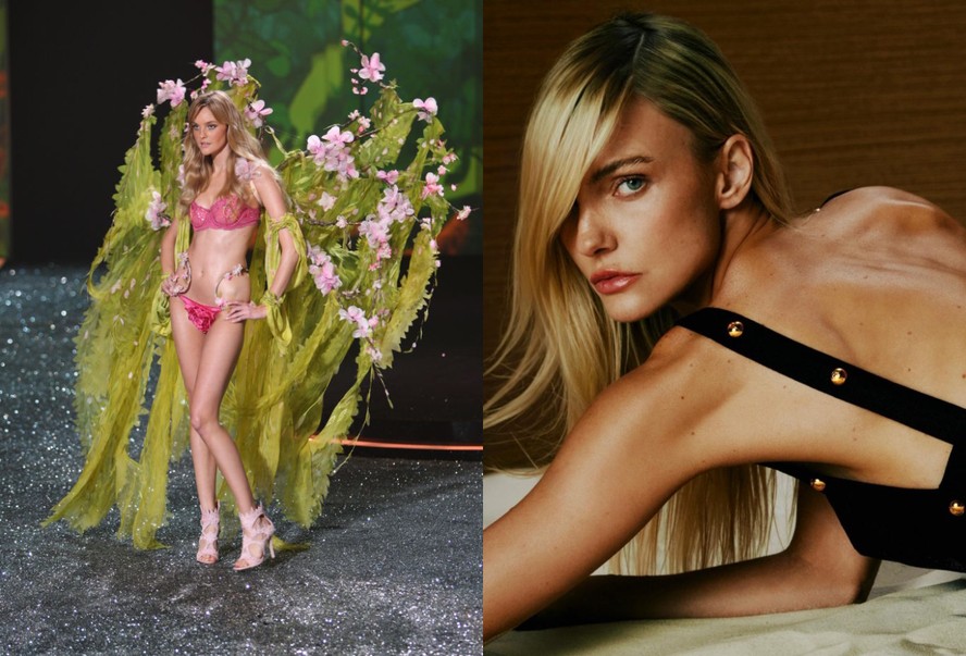 Carol Trentini em 2009 e atualmente
