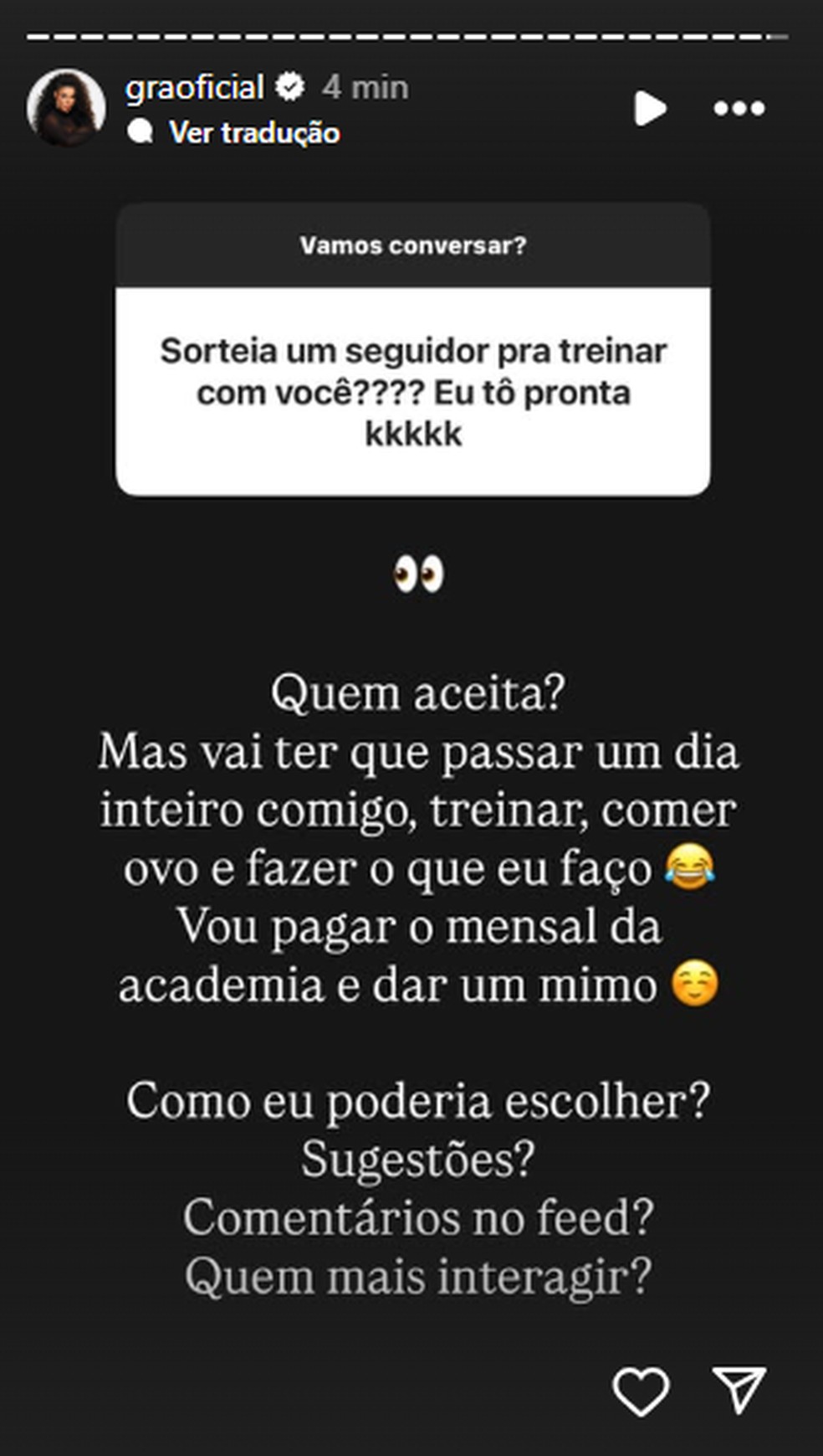 Gracyanne Barbosa — Foto: Reprodução/Instagram