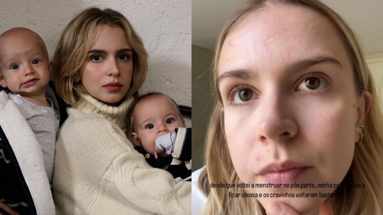 Sem maquiagem, Isa Scherer avalia pele após nascimento dos gêmeos; vídeo