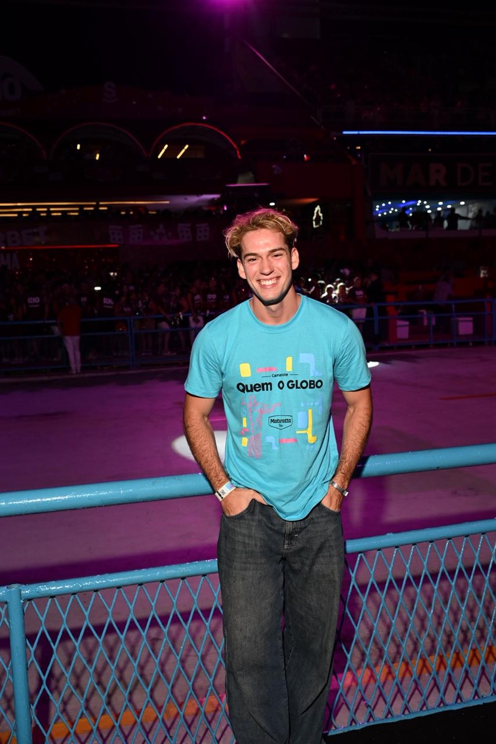 Pietro Antonelli no Camarote Quem o Globo — Foto: @rafacusato/Quem
