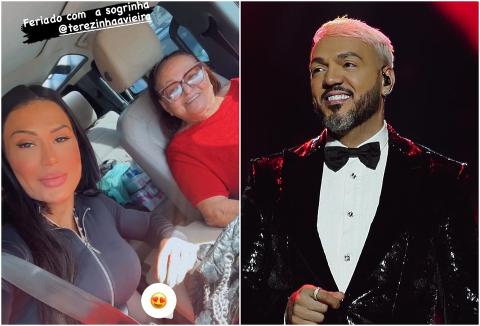 Gracyanne Barbosa passou o feriado com a mãe de Belo — Foto: Reprodução/Instagram