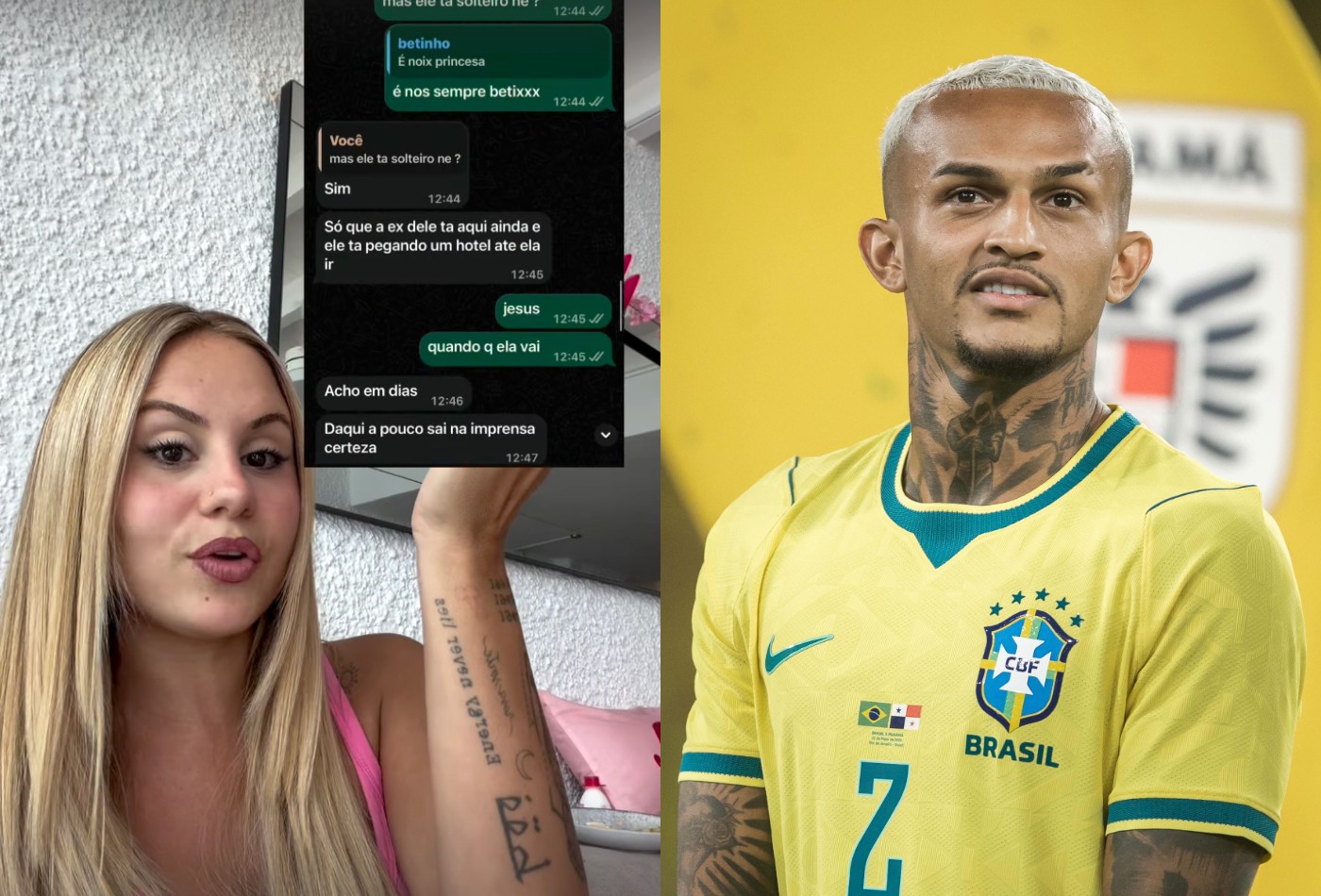Lara Jucá mostra prints após ser apontada por 'amante' de Wesley França: 'Falou que estava solteiro'
