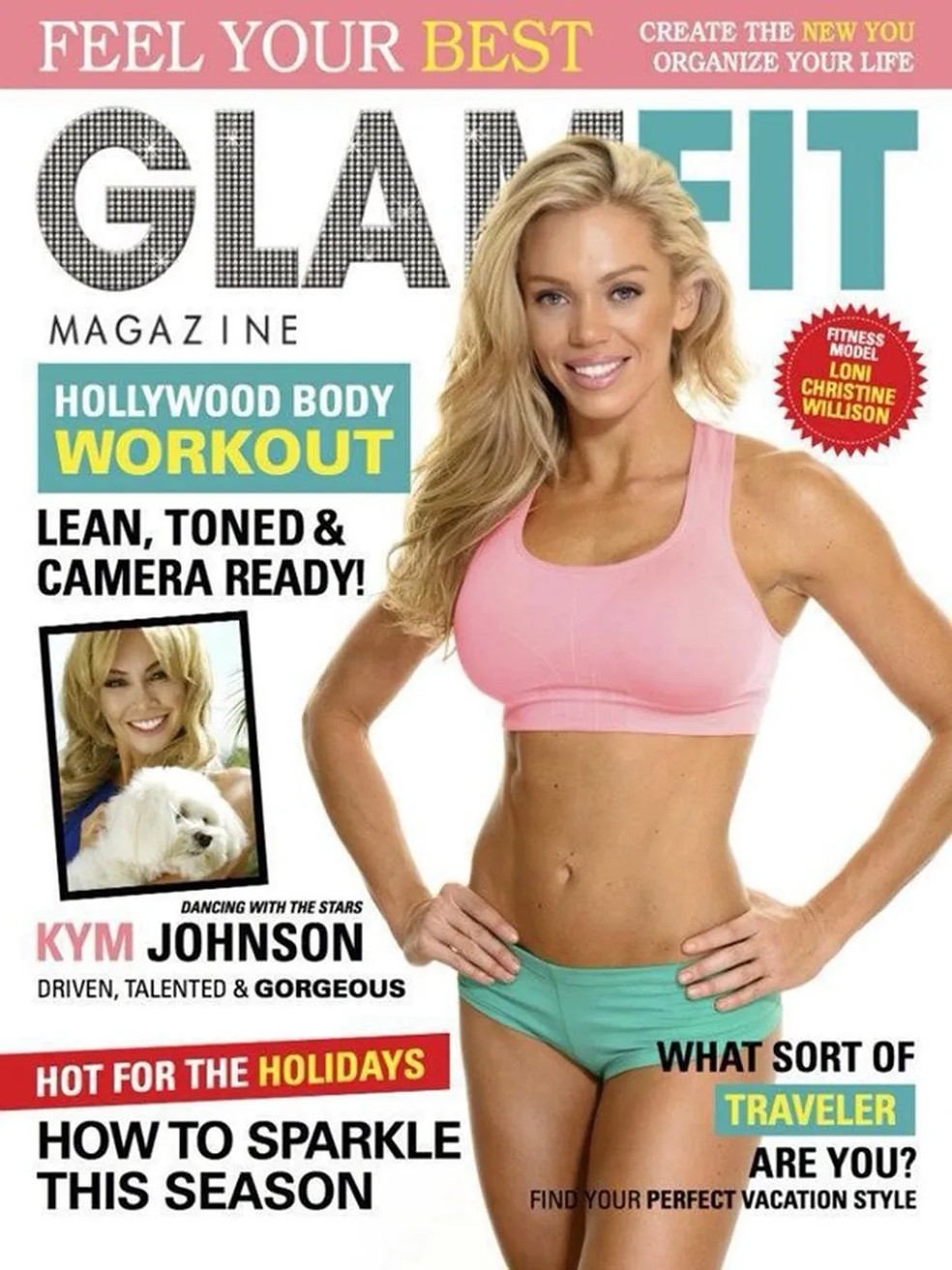 Willison em capa de revista 'GlamFit' — Foto: Reprodução