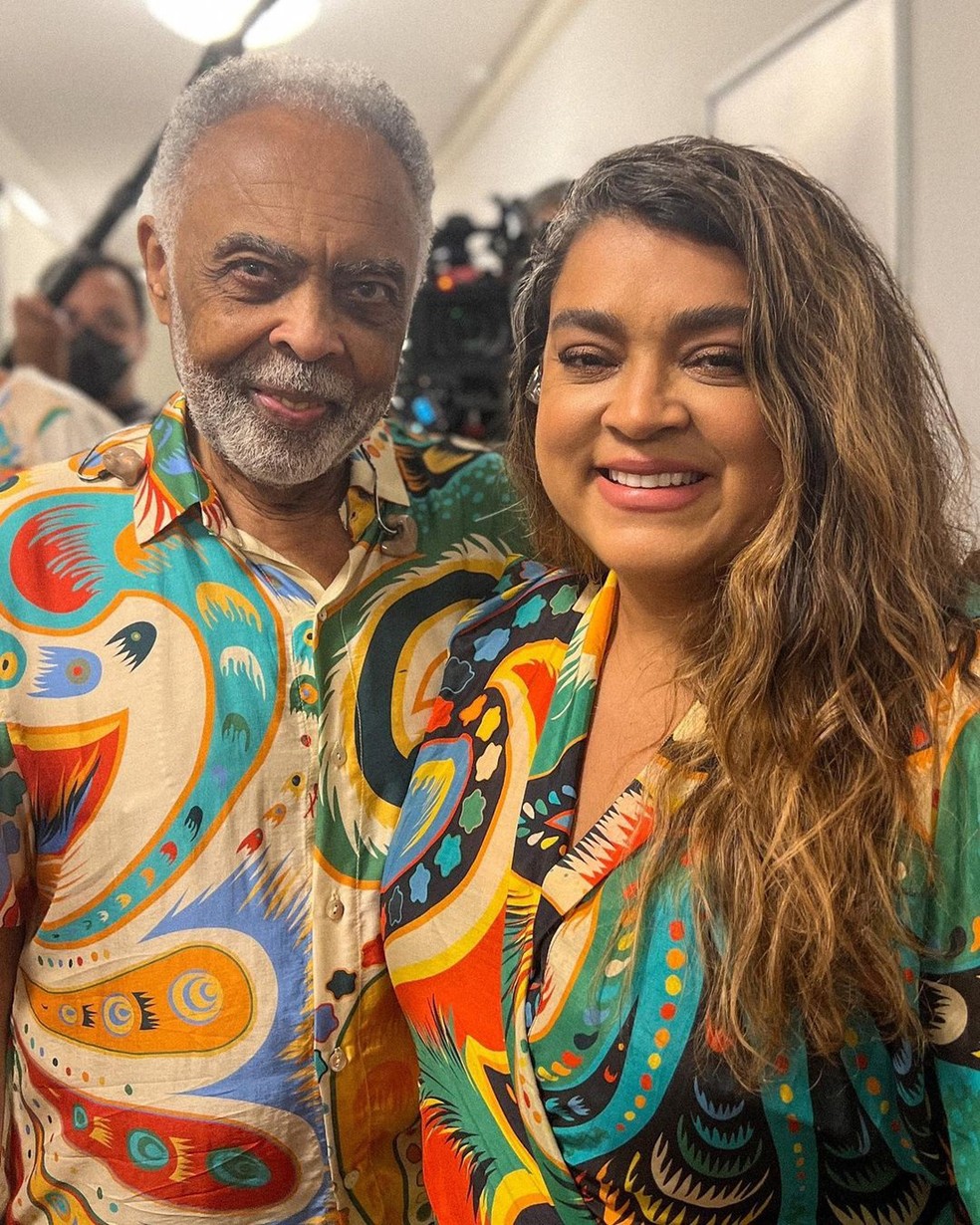 Gilberto Gil e Preta Gil — Foto: Reprodução Instagram