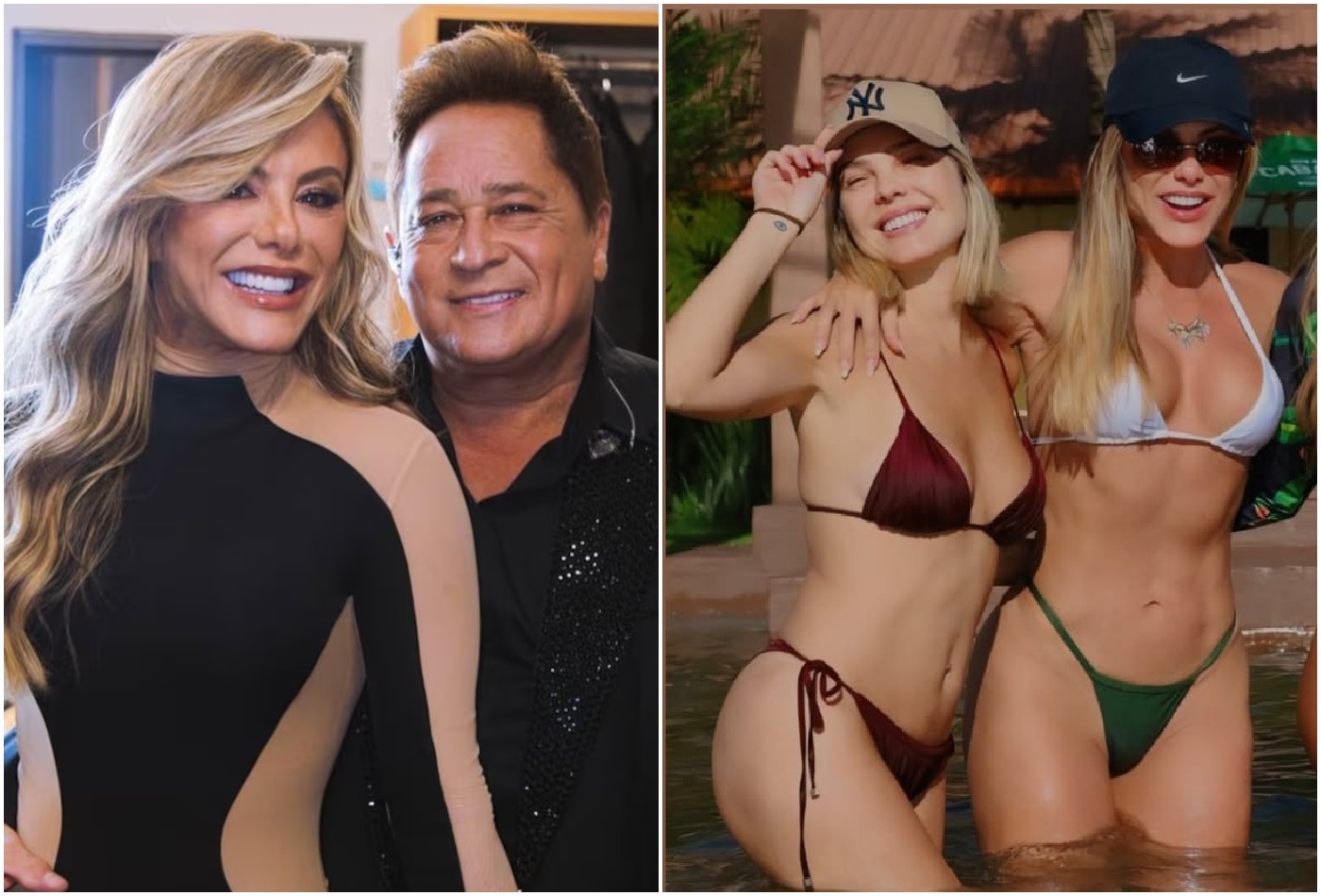 Poliana Rocha exibe shape com esposa de Pedro Leonardo, seu enteado - QTU Questões do Universo