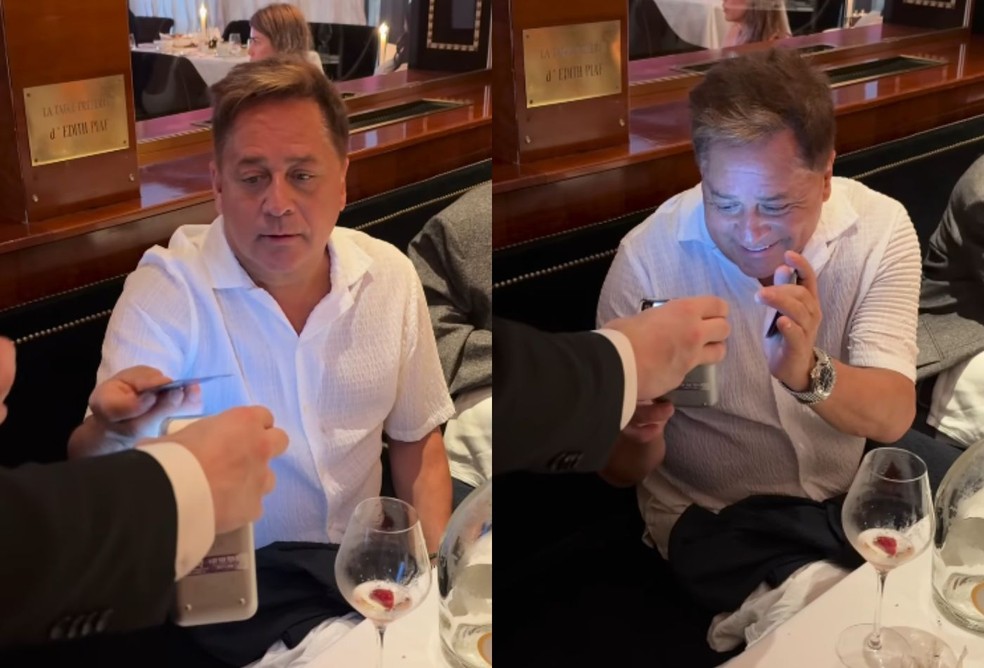 Leonardo passa 'perrengue' ao não saber usar cartão de crédito nem a própria senha — Foto: Reprodução/Instagram