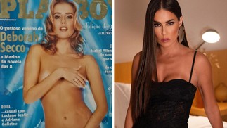 Deborah Secco quando capa da 'Playboy', e atualmente — Foto: Divulgação/Playboy e Reprodução/Instagram