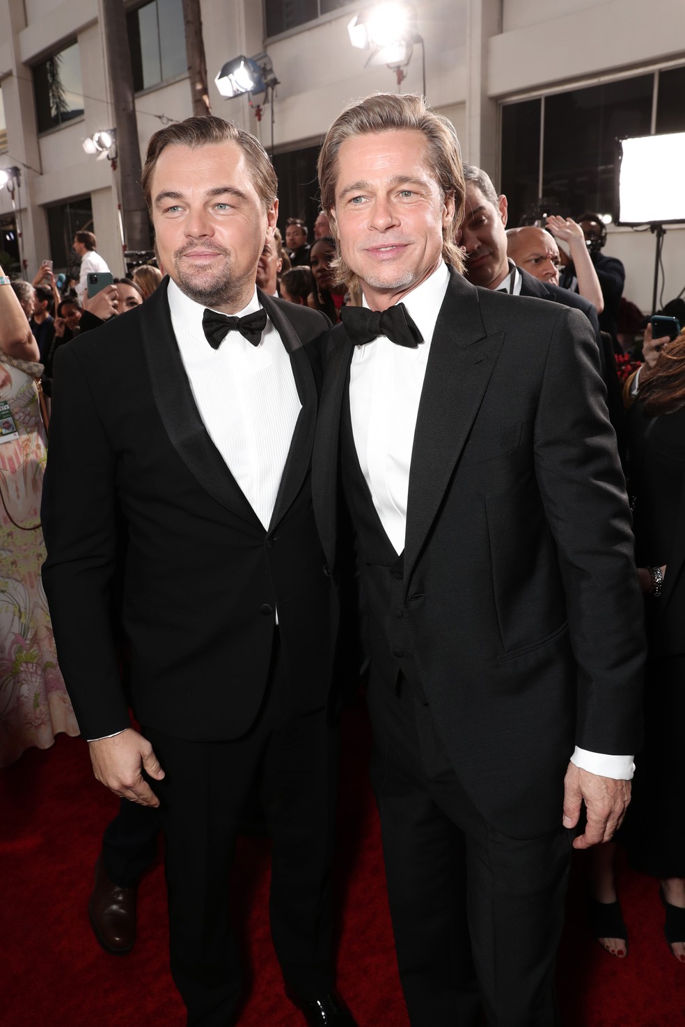 Leonardo DiCaprio e Brad Pitt no Oscar 2020 — Foto: Getty Images