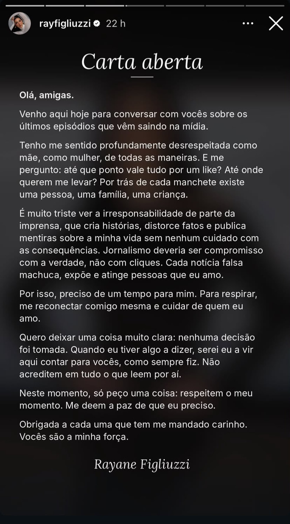 Post de Rayane Figliuzzi — Foto: Reprodução | Instagram