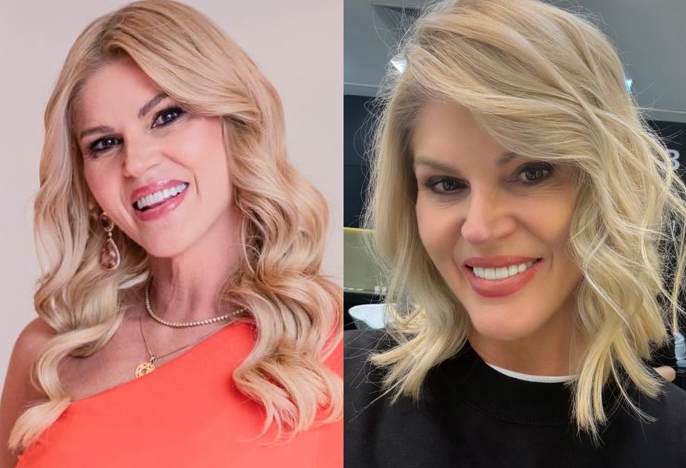 Antes e depois de Val Marchiori — Foto: Reprodução/Instagram