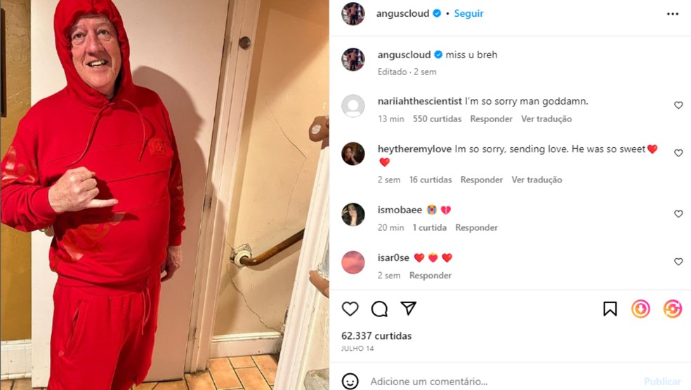 Angus Cloud, ator de 'Euphoria', morre aos 25 anos nos Estados Unidos