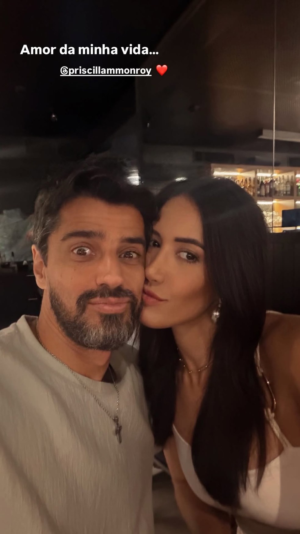 Alberto Cowboy e a mulher, Priscilla — Foto: Reprodução/Instagram