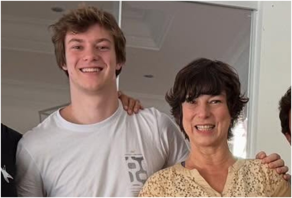 Maria Paula com o filho, Felipe Suplicy — Foto: Reprodução/Instagram