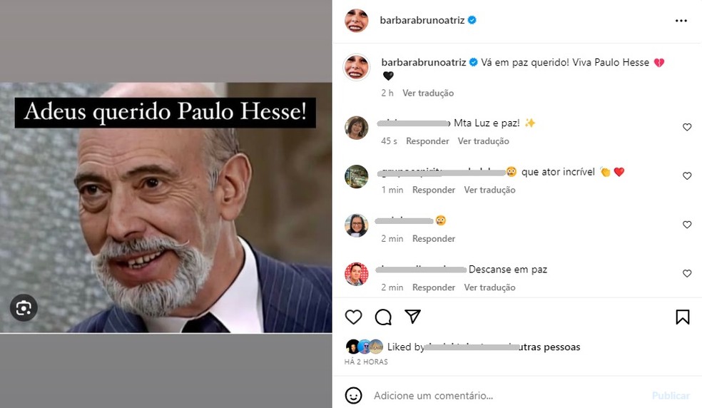Post de Barbara Bruno — Foto: Reprodução/Instagram