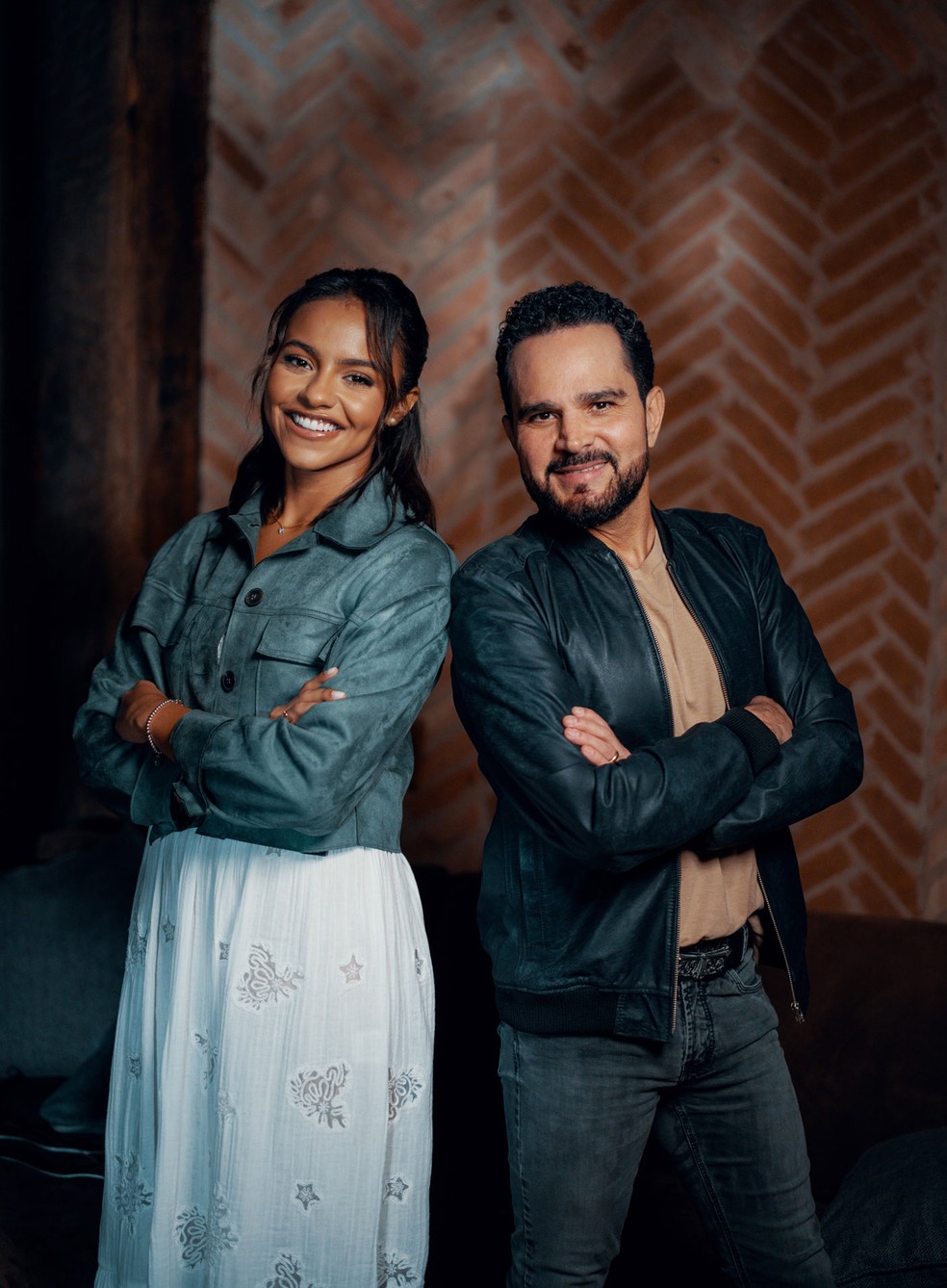 Luciano Camargo grava clipe com Julia Vitria  Foto: Guilherme Massone/Divulgao