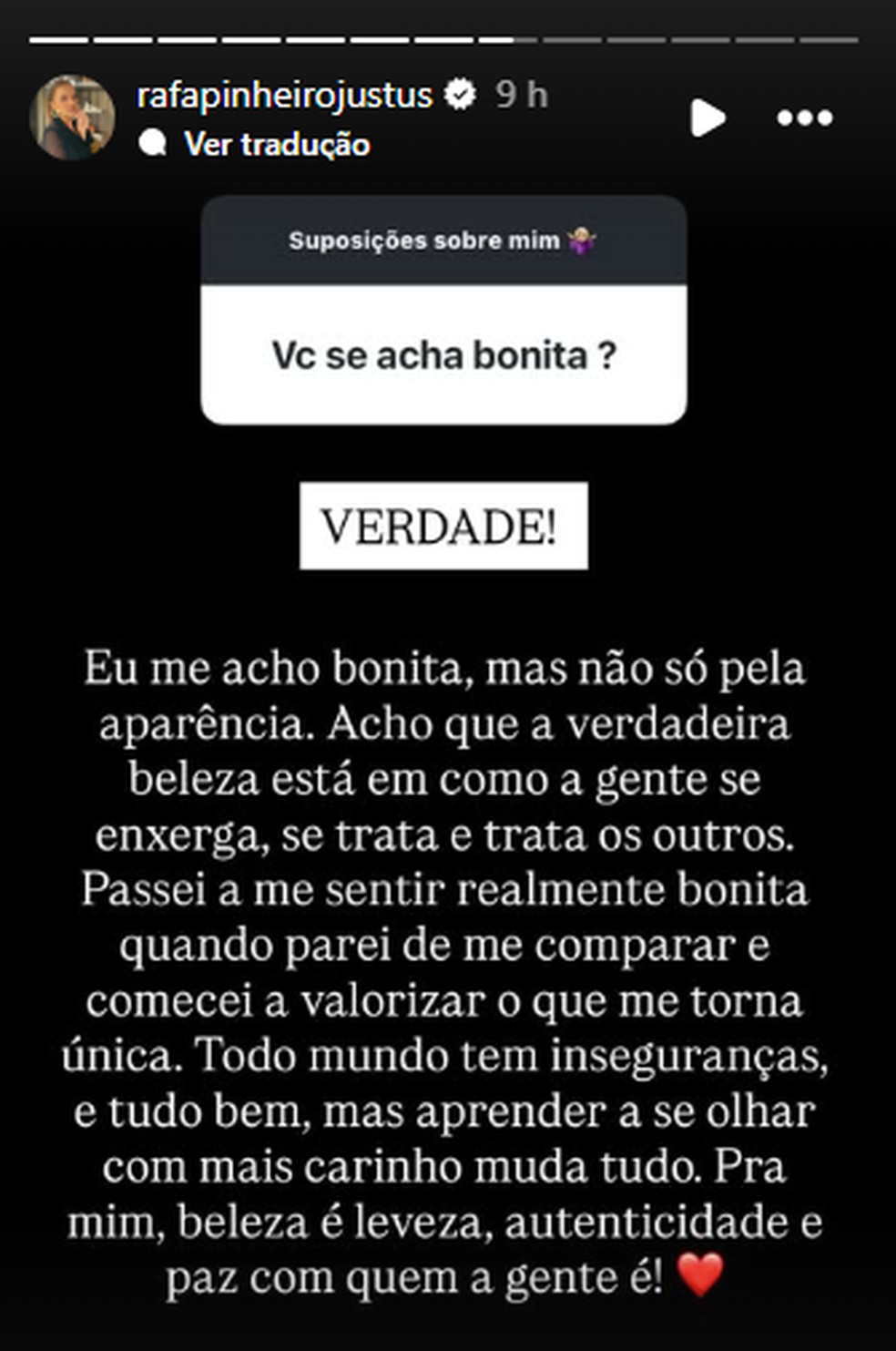 Post de Rafa Justus — Foto: Reprodução/Instagram