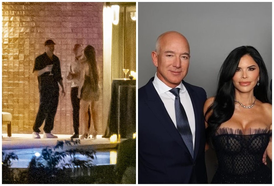 Jeff Bezos e Lauren Sanchez passam noite com Leonardo DiCaprio após ...
