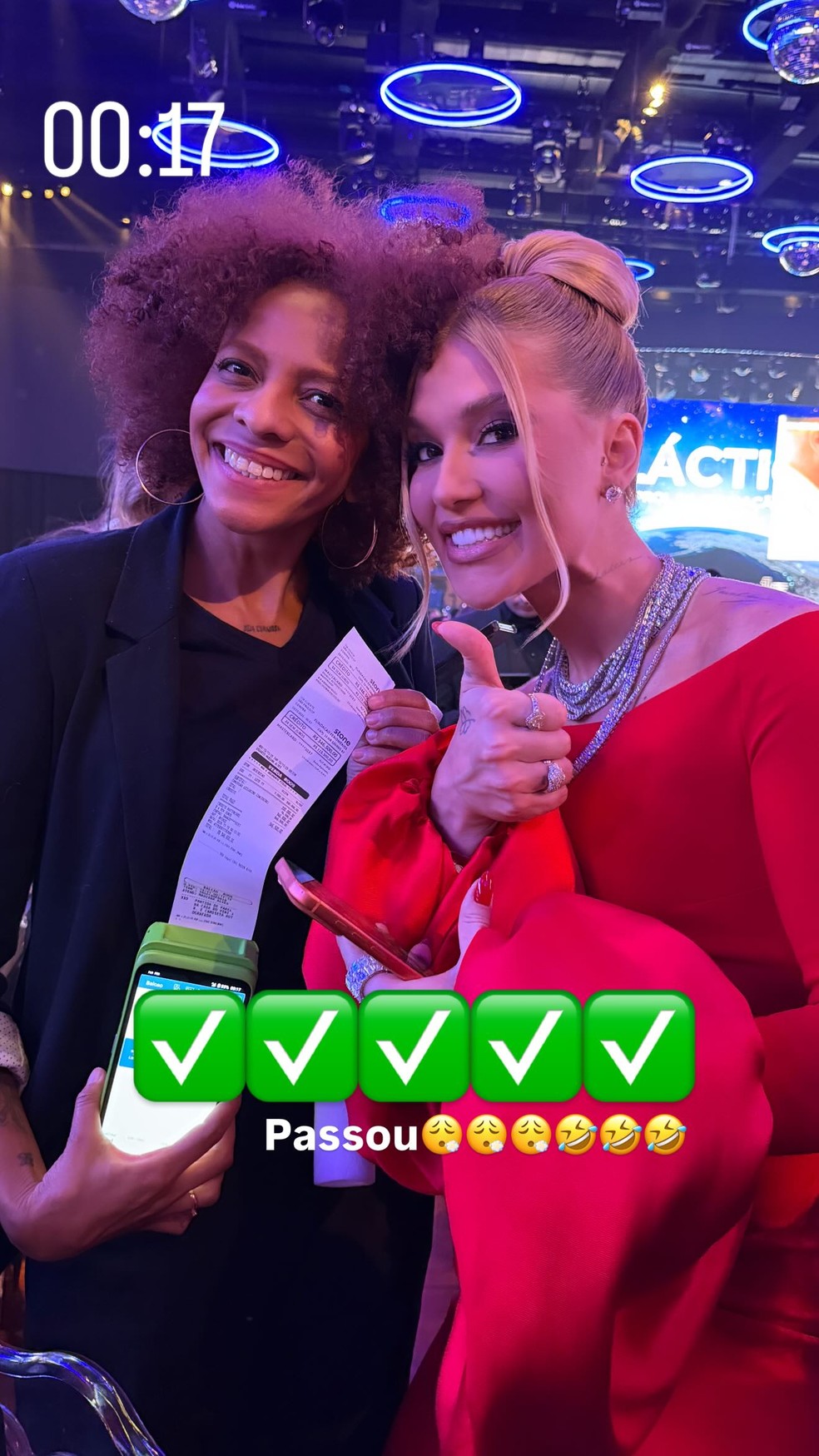 Virginia Fonseca no Leilão Galácticos — Foto: Reprodução/Instagram