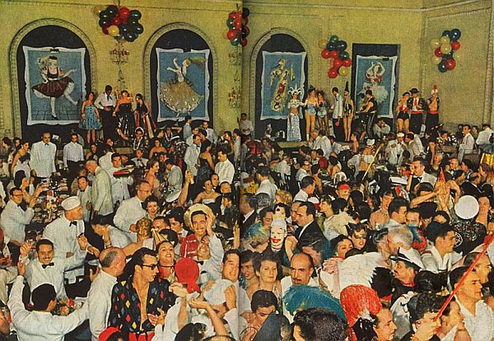 Baile do Copa em 1954 — Foto: Reprodução