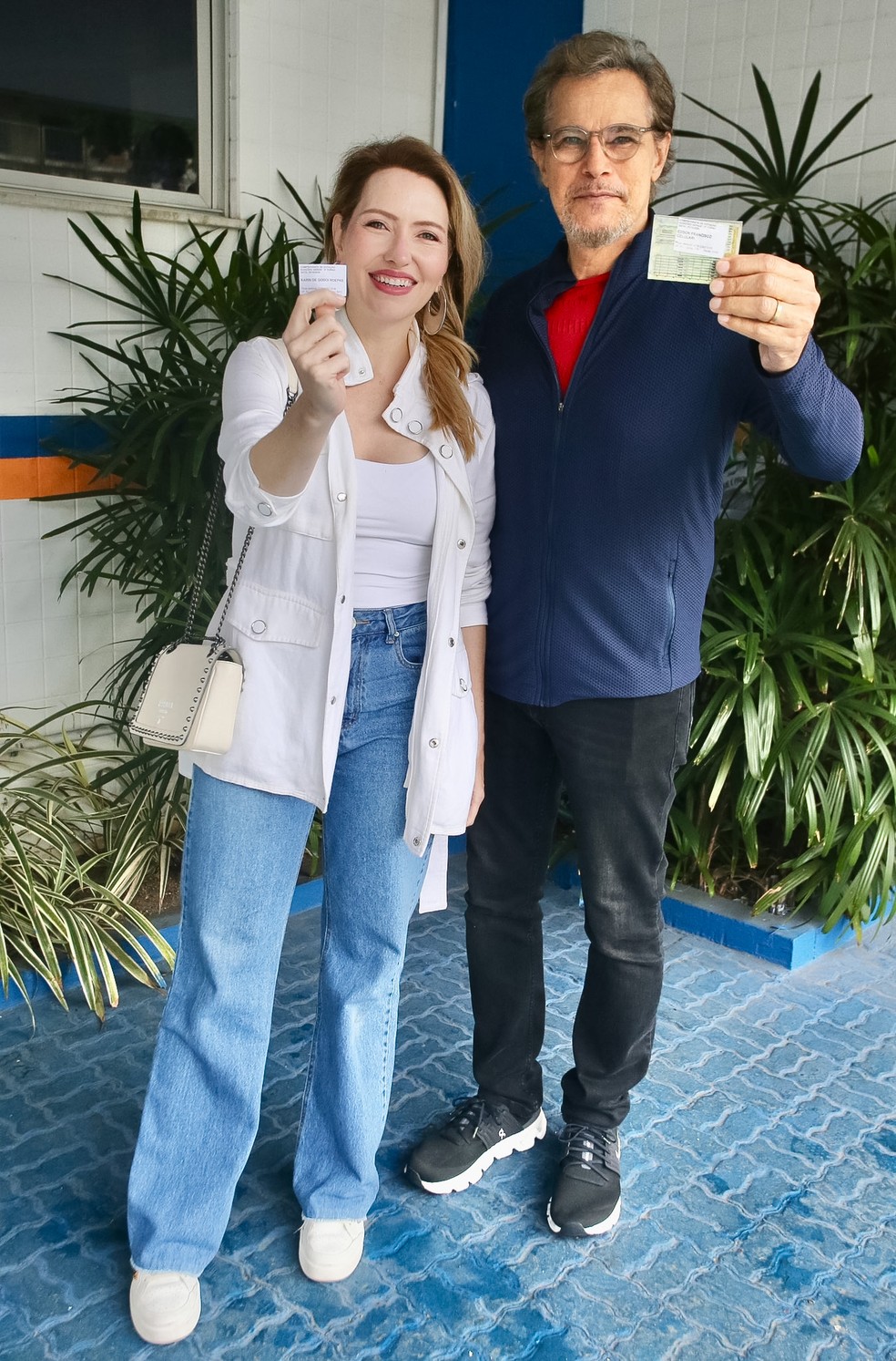 Edson Celulari e a esposa, Karin Roepke — Foto: Thiago Martins | AgNews