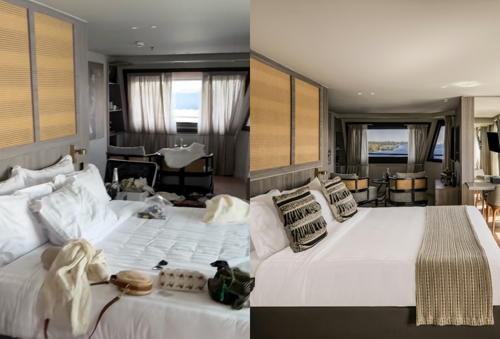 Suíte Real do Historia The Boutique Hotel Nile Cruise — Foto: Reprodução/Instagram e Booking.com