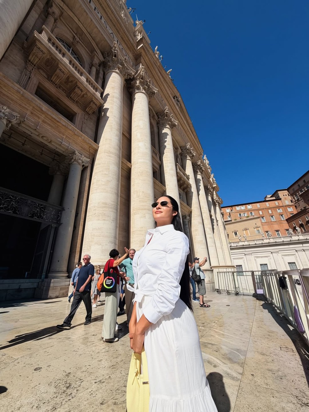 Isabelle Nogueira faz visita ao Vaticano — Foto: Reprodução/Instagram