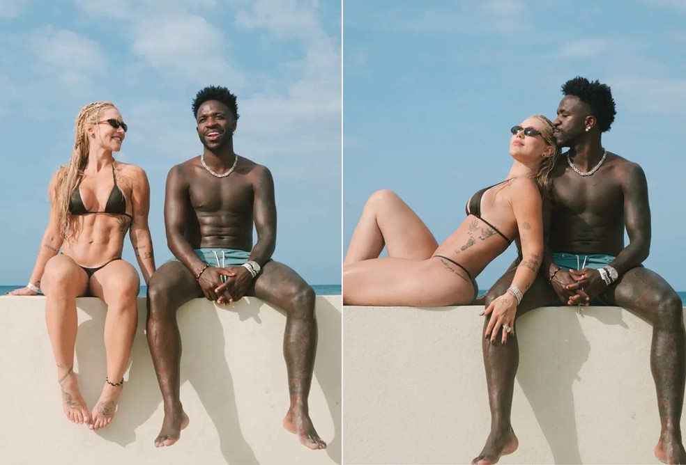 Vini e Virginia na Jamaica — Foto: Reprodução Instagram