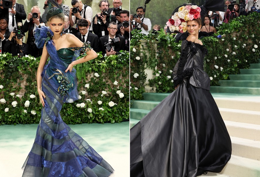 Zendaya surpreende, troca de roupa e usa segundo look para o Met Gala 2024