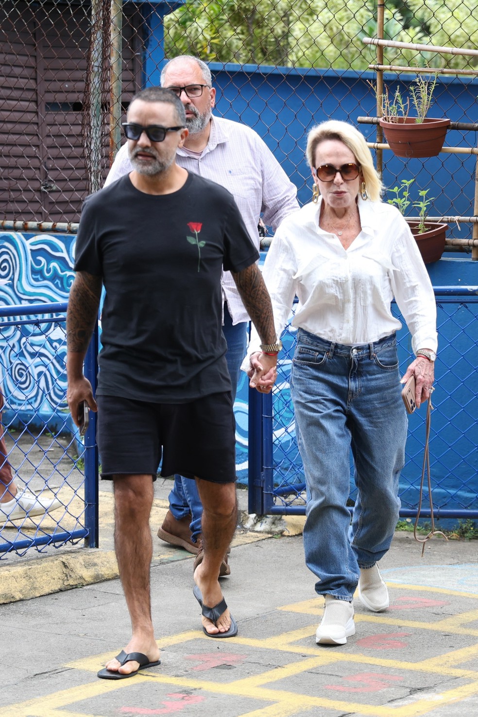 Ana Maria Braga e o marido, Fábio Arruda — Foto: Roberto Filho / Brazil News