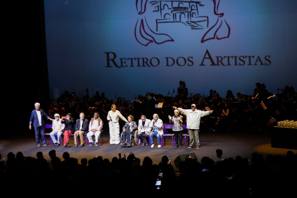Homenagem ao Retiro dos Artistas — Foto: André Horta/BrazilNews