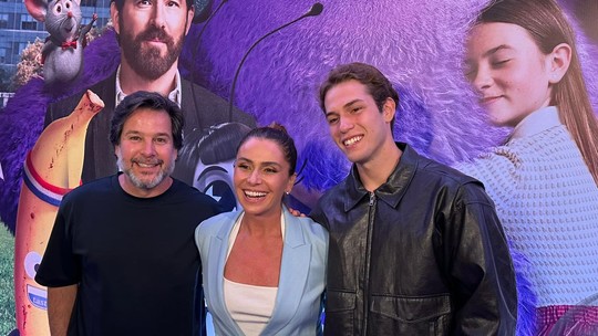 Giovanna Antonelli, Murilo Benício e o filho lançam filme 'Amigos Imaginários' em Fortaleza