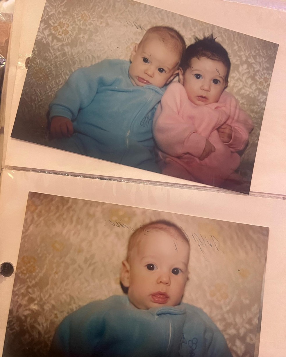 Aaron Carter e sua irmã gêmea, Angel — Foto: Reprodução/Instagram