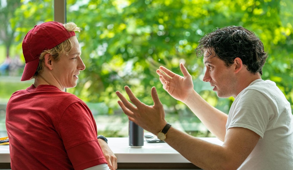 Mike Fais e Josh O’Connor em 'Rivais', de Luca Guadagnino — Foto: Niko Tavernise / Metro-Goldwyn-Mayer Pictures