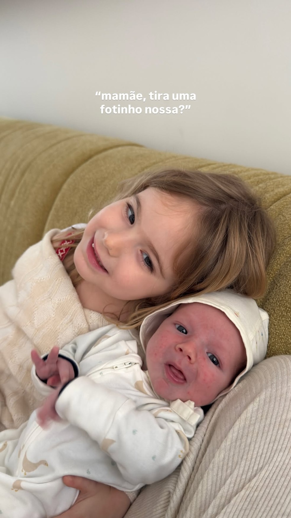 Mel e Tom, filhos de Isa Scherer — Foto: Reprodução/Instagram