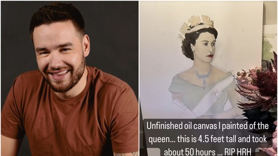 Liam Payne pinta quadro da Elizabeth II: "Levou 50 horas"