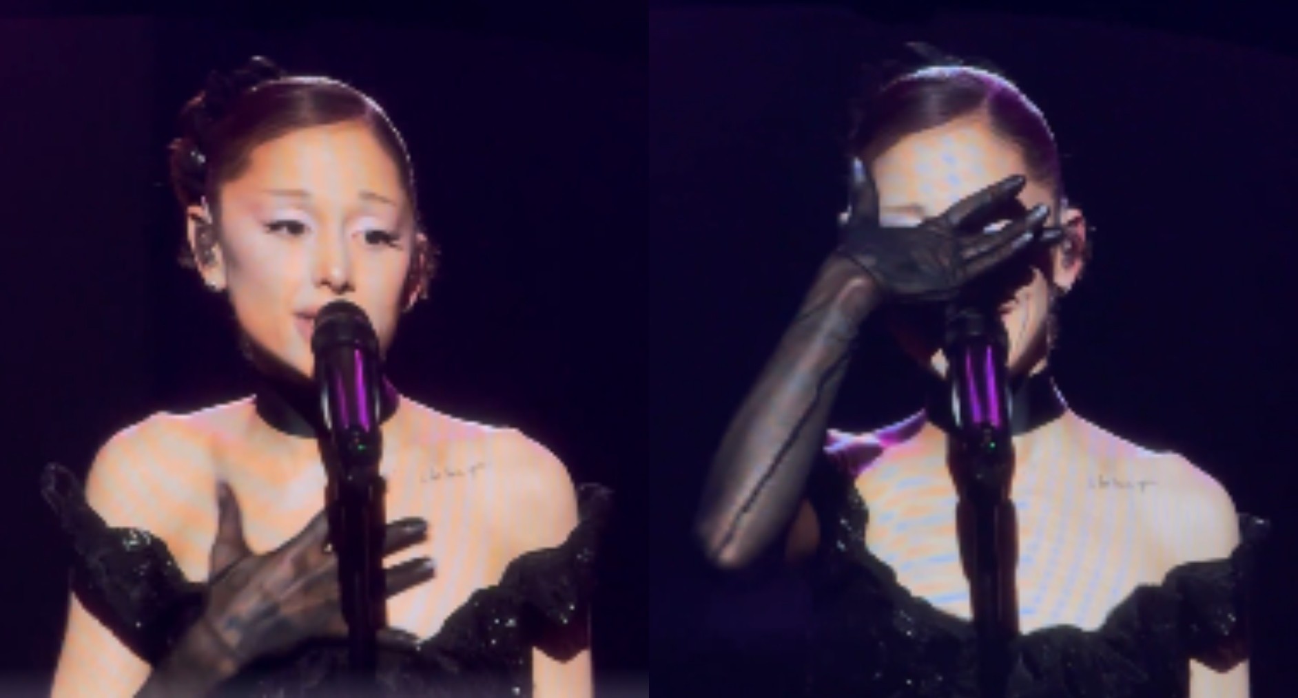 Ariana Grande chora em último show da turnê 