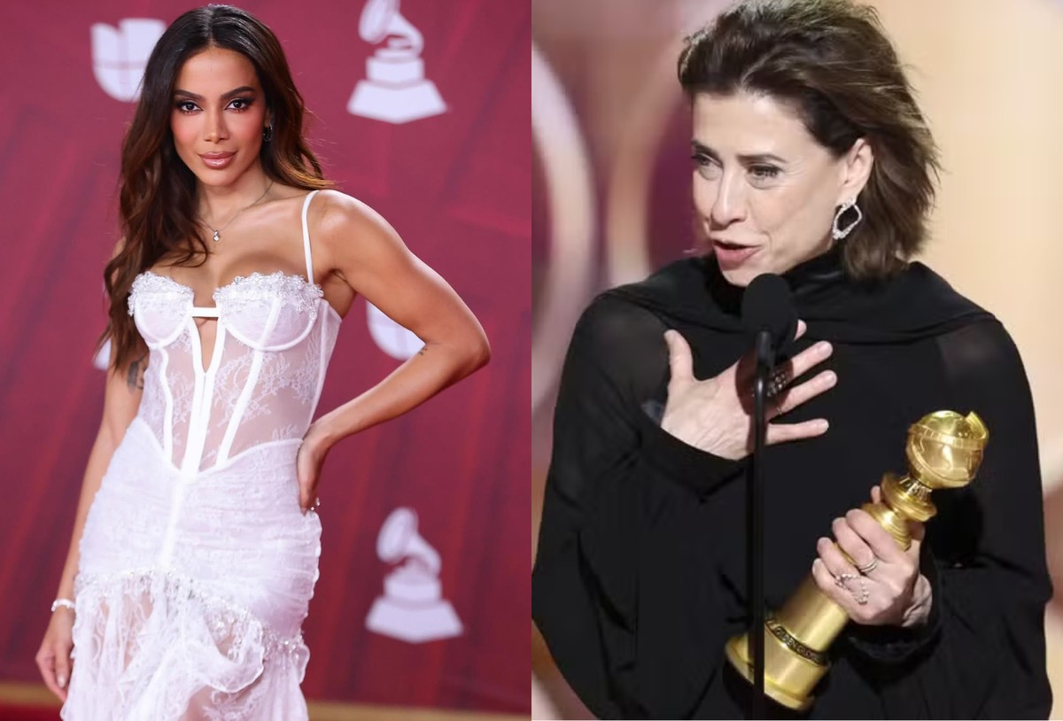 Anitta celebra vitória de Fernanda Torres no Globo e Ouro e fala de sucesso internacional de brasileiros