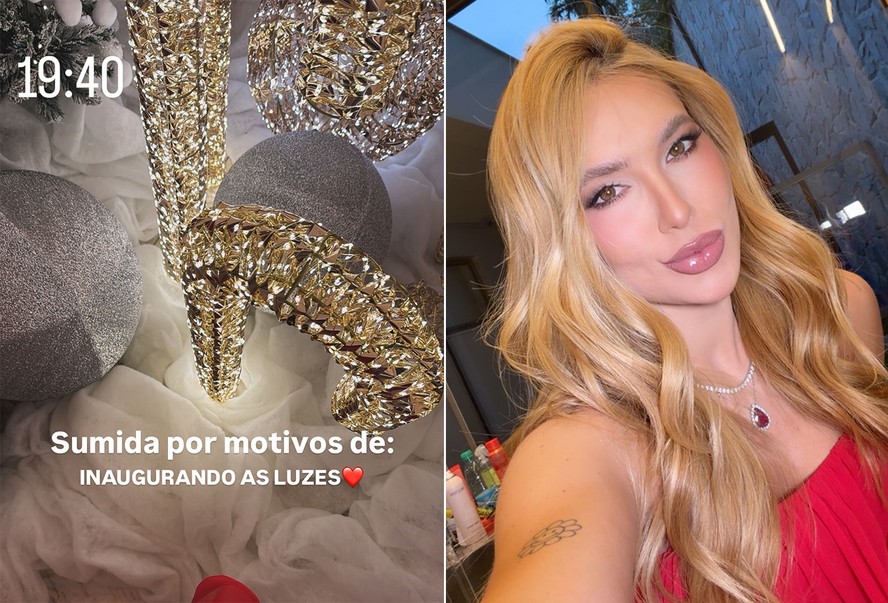 Virginia Fonseca mostra decoração de Natal de sua mansão em Goiânia