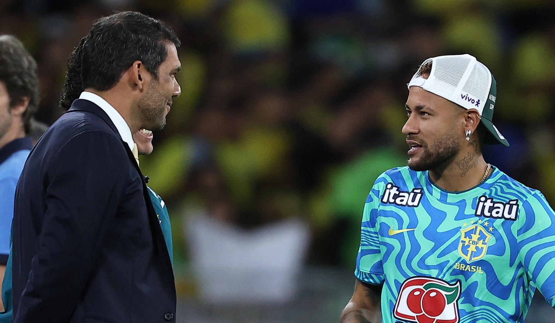 Leitura labial mostra que Neymar expôs o próprio peso ao presidente da CBF: 'Vai dar'