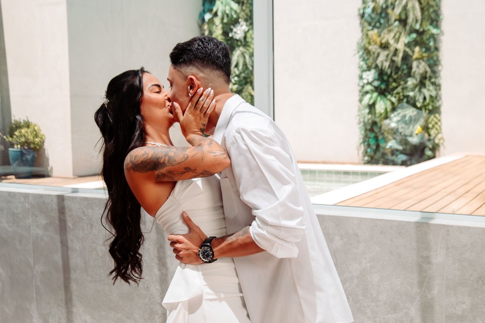 Pamella Rodrigues e Victor Lunardi se casam no civil &mdash; Foto: Fl&aacute;via Zanvettor/Divulga&ccedil;&atilde;o